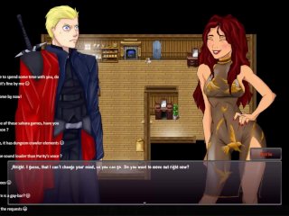 red head, big tits, hentai game, big ass