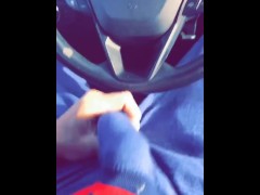 Dick out in the driver’s seat 