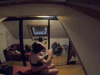 Doll Dress up Body over Latextits and Corsett with Mouthfeature latexmask