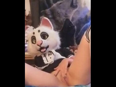 Real Furry Girl Porn - Furry Teen Maid Plays with Big Dildo for you - Pornhub.com