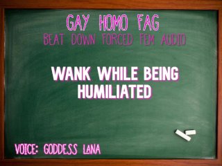 Wank While Being Humiliated GAY HOMOFAG AUDIO