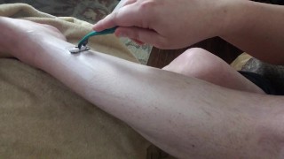 Goth Leg Shaving ASMR