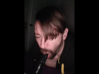 Snapchat Kyle Butler sucks off dildo