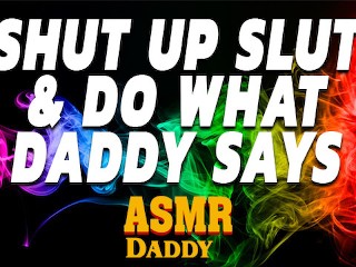 Заткнись и повинуйся своему папе - мужское аудио порно 