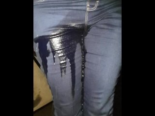 piss, fetish, pissing, wetting jeans