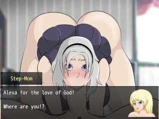 nun church, hentai cartoon, mom, big dick