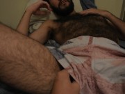 Preview 2 of Hairy latino gets handjob from photographer
