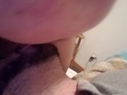 Preview 3 of StepDaddy bear face fucking slave stepson throat