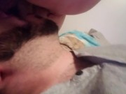 Preview 4 of StepDaddy bear face fucking slave stepson throat