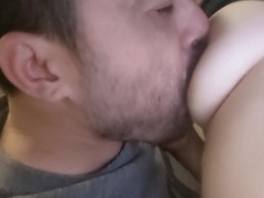 Having him spit his own cum onto my breasts before nursing