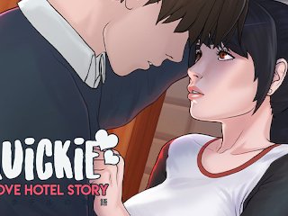 oppai, quickie, brunette, a love hotel story