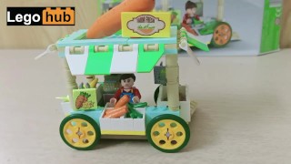 This Lego greengrocer lady loves big carrots (fast speed)
