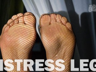 solo female, foot fetish, feet close up, nylon soles tease