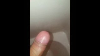 My thick brown cock shoots huge cumshots