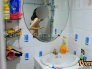 Preview 2 of Thai girl taking a shower แอบถ่ายสาวอาบน้ำโดนจับได้ ก็เลยเย็ดกันเลยสงสัยจะเงี่ยน