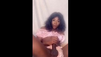 Black tranny feeling horny on snapchat