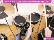 Preview 1 of VR BANGERS Busty German Brunette Screwing Drummer