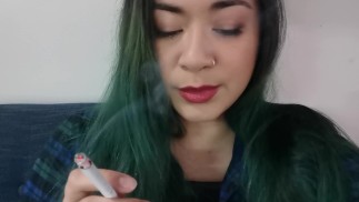 Smoking Fetish MissDeeNicotine Lipstick Love