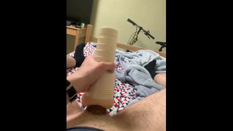 Soldier Fucks Fleshlight Instead of Working Out in the Morning