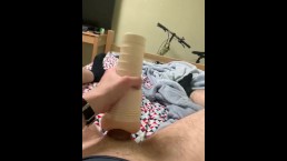 Soldier Fucks Fleshlight Instead of Working Out in the Morning