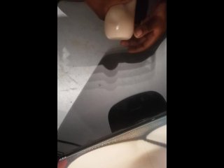 Huge Cumshot While Watching Pornon my truck