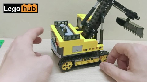 Building super sexy Sluban Excavator M38-B0551 in fast speed (fake Lego)