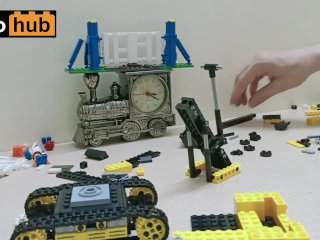 Building Super_Sexy Sluban Excavator M38-B0551 in_Fast Speed (fake_Lego)