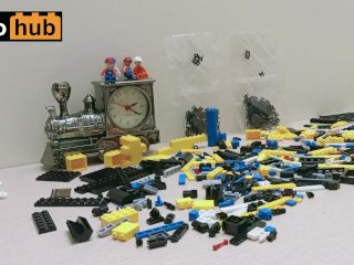 Building super sexy Sluban Excavator M38-B0551 in fast speed (fake Lego)