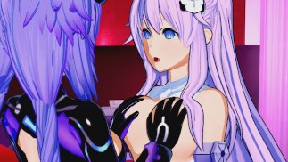 Hyperdimension Neptunia - Purple Heart X Purple Yuri Hentai