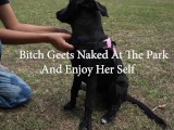 Bitch Loves To Get Naked At The Park And Enjoy Herself When Watched