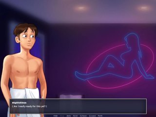 Summertime Saga Part 41 paguei pra fazer massagem punheta em mim no shoppin