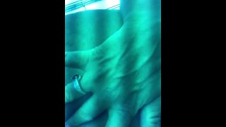 Tanning bed tease 