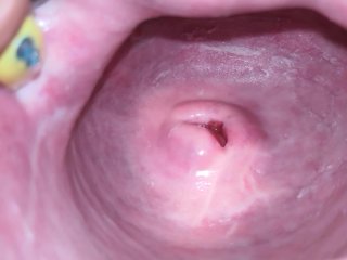 masturbating, close, extreme, cervix