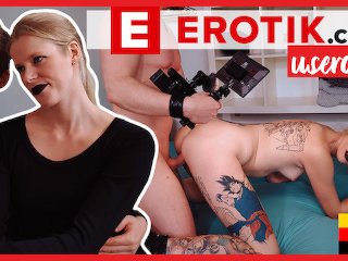 tattooed women, deutsch, blowjob, cumshot