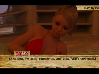 bikini, visual novel game, blonde, big ass