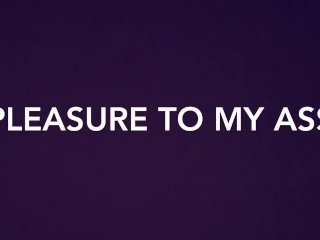 Pleasure to my ass (buttplug)