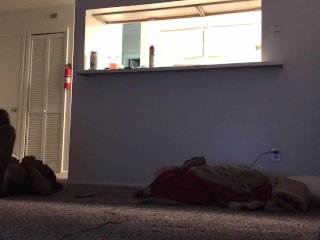 Me and a sexy ebony tgirl rubbing our cocks together