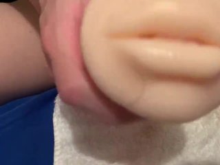 【Uncensored】masturbation with big dick using toy 4 cums 3/20