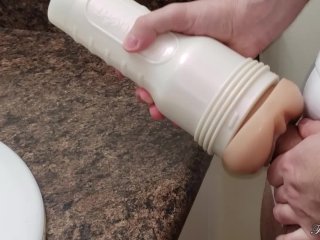 Smooth Cock Fucking Riley Reid tight FleshLight - White Underwear