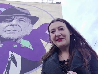 INHALE 13 Gypsy Dolores Smoking Fetish with Leonard Cohen/ Montreal murals