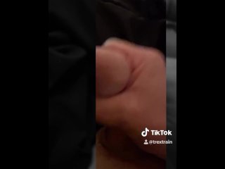 Jacking off.   