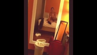 PAWG reverse cowgirl in hotel room
