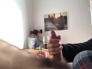 Preview 6 of Girlfriend gives morning Handjob with abs cumshot