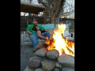 Caught busted by neighbor backyard milf rides cock (60FPS HD)