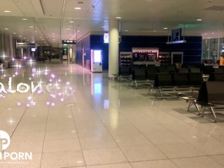 ...alone on the airport...jerking off...