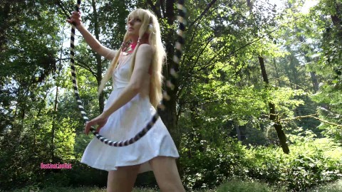 Chi From Chobits Hula Hooping