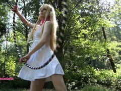 Chi From Chobits Hula Hooping