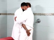 Preview 1 of MenOver30 - Hot Older Men Have Public Shower Sex After Workout