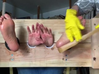 Scrub Those Feet and Hands_Tickle Torture