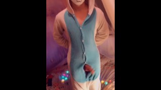 Femboy Performs A Kigurumi Dance From A Hole